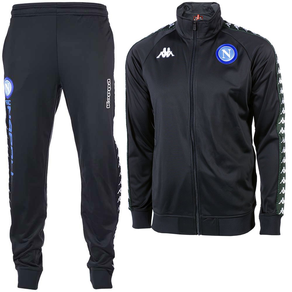 Zonnebrand Kostuums menu Kappa Napoli Trainingspak 2018-2019 Blue Dark Green - De Voetbalschoenen  Expert