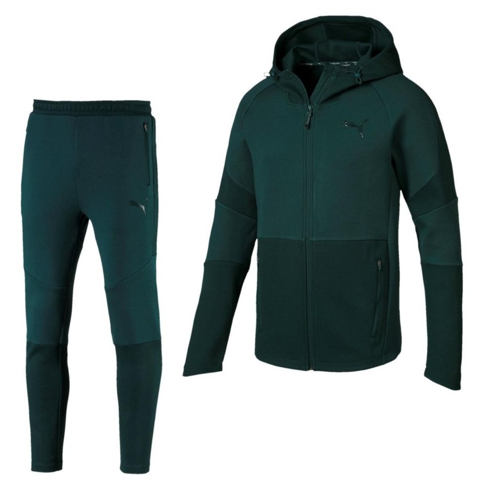 PUMA evoSTRIPE MOVE Trainingspak Groen Blauw De Voetbalschoenen Expert