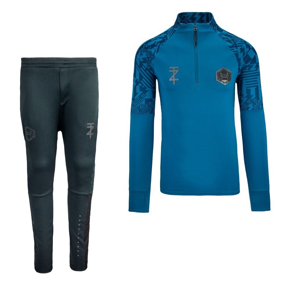 TOUZANI Shield Trainingspak Blauw Zwartgrijs De Voetbalschoenen Expert