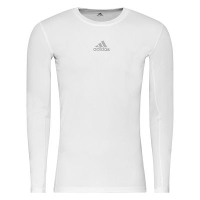 adidas Top Techfit - Wit Lange Mouwen