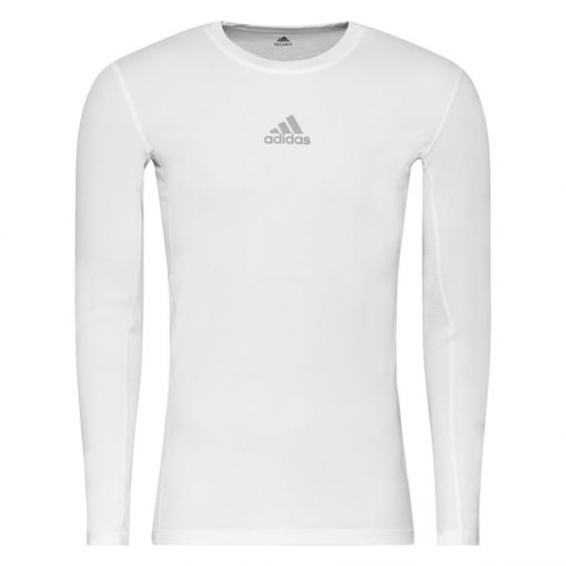 adidas Top Techfit - Wit Lange Mouwen