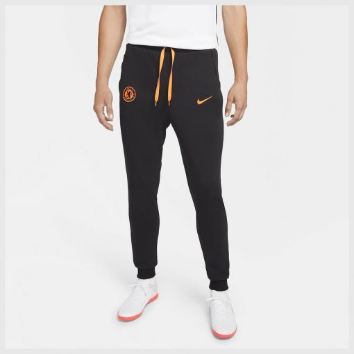 Chelsea Trainingsbroek Dri-FIT Travel Fleece - Zwart/Oranje