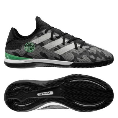 adidas Gamemode In Sustainmode - Zwart/grijs/groen - Indoor (Ic), maat 42⅔