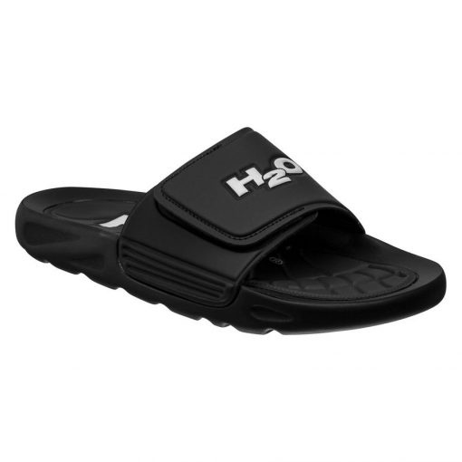 H2O Badslippers Velcro - Zwart