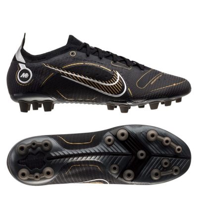 Nike Mercurial Vapor 14 Elite Ag-pro Shadow - Zwart/goud/zilver - Kunstgras (Ag), maat 44