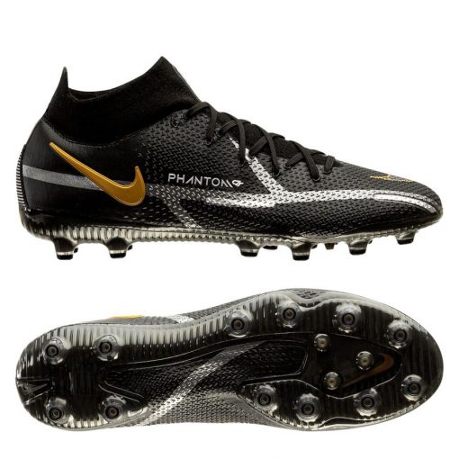 Nike Phantom Gt 2 Elite Df Ag-pro Shadow - Zwart/grijs/goud - Kunstgras (Ag), maat 36