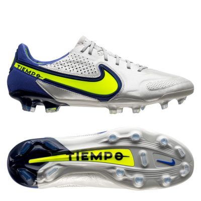 Nike Tiempo Legend 9 Elite FG Recharge - Grijs/Neon/Blauw