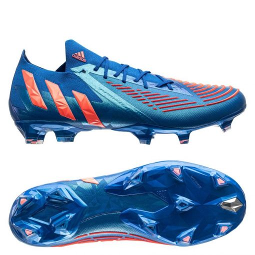 adidas Predator Edge .1 Low FG Sapphire Edge - Donkerblauw/Turbo