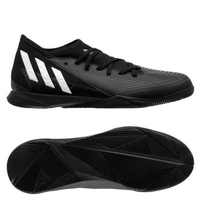 adidas Predator Edge .3 In Edge Of Darkness - Zwart/wit/rood Kinderen - Indoor (Ic), maat 35