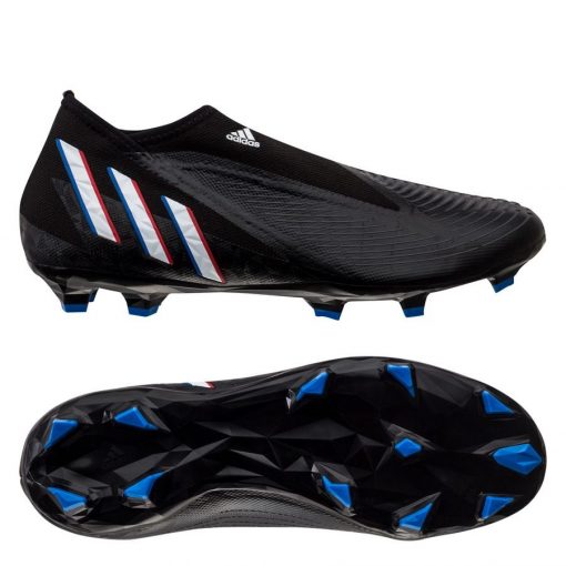 adidas Predator Edge .3 Laceless FG Edge of Darkness - Zwart/Wit/Rood