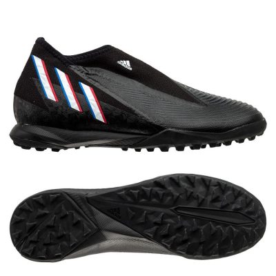 adidas Predator Edge .3 Laceless Tf Edge Of Darkness - Zwart/wit/rood - Turf (Tf), maat 44⅔