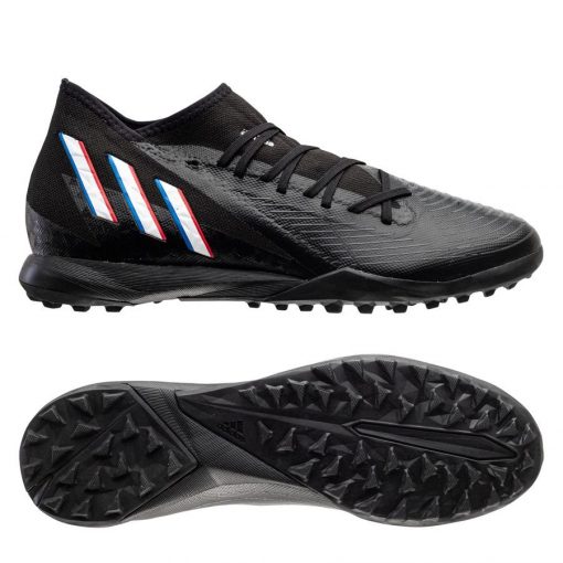 adidas Predator Edge .3 Tf Edge Of Darkness - Zwart/wit/rood - Turf (Tf), maat 44