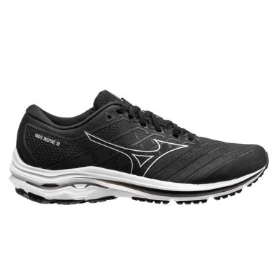 Mizuno Hardloopschoenen Wave Inspire 18 - Zwart/Zilver/Grijs