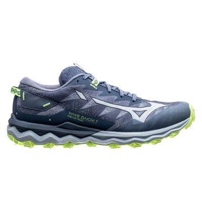 Mizuno Hardloopschoenen Wave Daichi 7 - Blauw/Blauw/Groen Vrouw