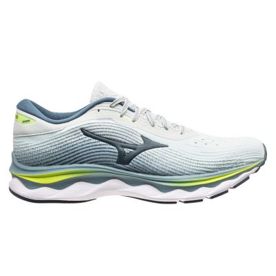 Mizuno Hardloopschoenen Wave Sky 5 - Misty Blue/Orion Blue/Neon