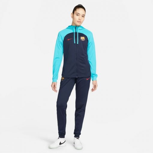 Barcelona Trainingspak Dri-fit Strike - Navy/turquoise/rood Vrouw - Nike, maat X-Large