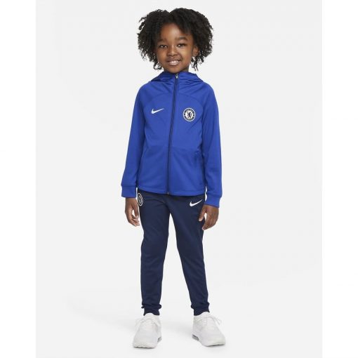 Chelsea Trainingspak Dri-FIT Strike - Blauw/Navy/Wit Kinderen