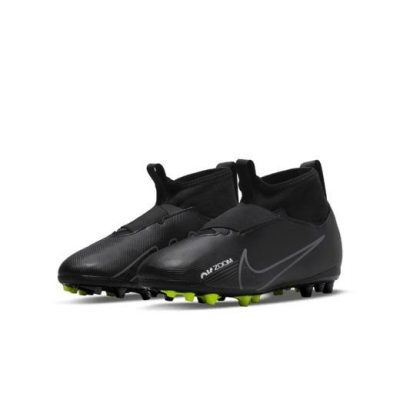 Nike Air Zoom Mercurial Superfly 9 Academy Ag Shadow - Zwart/grijs/wit/neon Kinderen - Kunstgras (Ag), maat 34