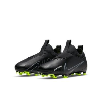 Nike Air Zoom Mercurial Vapor 15 Academy Mg Shadow - Zwart/grijs/wit/neon Kinderen - Kunstgras (Ag) / Natuurgras (Fg), maat 32