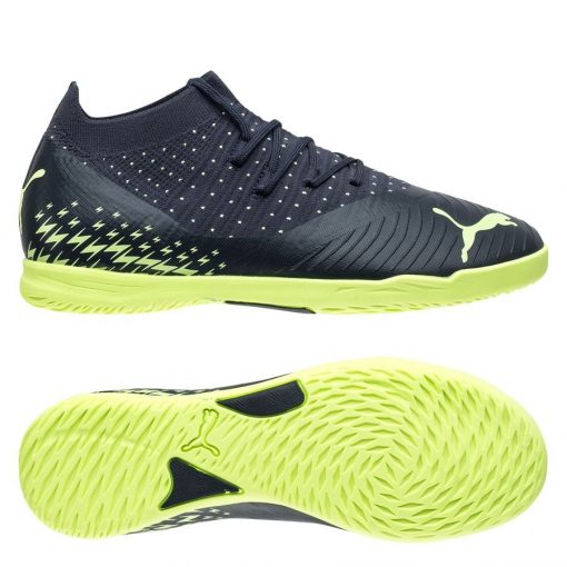 PUMA Future 3.4 It Fastest - Blauw/fizzy Light/pistachio Kinderen - Indoor (Ic), maat 37½