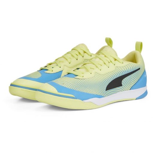 PUMA Ibero Lll - Geel/blauw/wit - Indoor (Ic), maat 37½