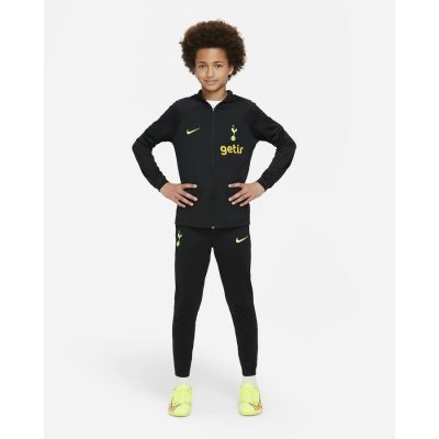 Tottenham Trainingspak Dri-fit Strike - Zwart/zwart/neon Kinderen - Nike, maat XL: 158-170 cm