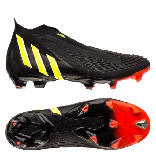 adidas Predator Edge + FG Shadowportal - Zwart/Geel/Rood