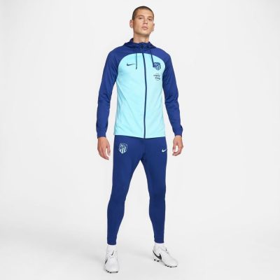 Atletico Madrid Trainingspak Dri-fit Strike Knit - Navy/turquoise - Nike, maat Medium