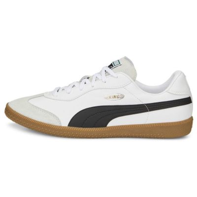 King 21 It PUMA White-PUMA Black-gum - Indoor (Ic), maat 44½