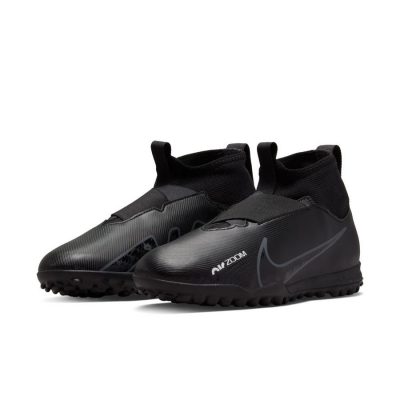 Nike Air Zoom Mercurial Superfly 9 Academy Tf Shadow - Zwart/grijs/wit/neon Kinderen - Turf (Tf), maat 38