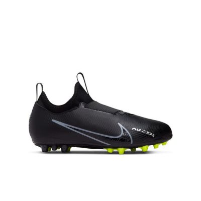 Nike Air Zoom Mercurial Vapor 15 Academy Ag Shadow - Zwart/grijs/wit/neon Kinderen - Kunstgras (Ag), maat 35