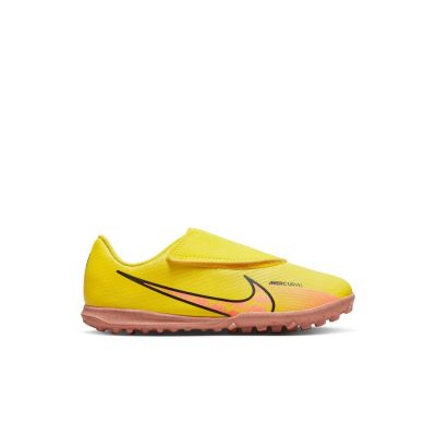 Nike Air Zoom Mercurial Vapor 15 Club Velcro Tf Lucent - Geel/roze Kinderen - Turf (Tf), maat 29½