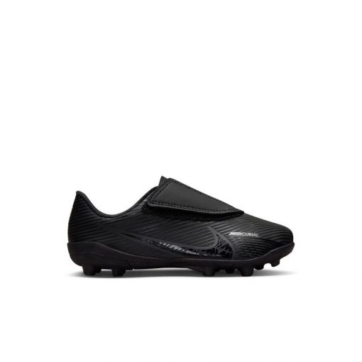 Nike Mercurial Vapor 15 Club Velcro Mg Shadow - Zwart/grijs/wit Kinderen - Kunstgras (Ag) / Natuurgras (Fg), maat 29½