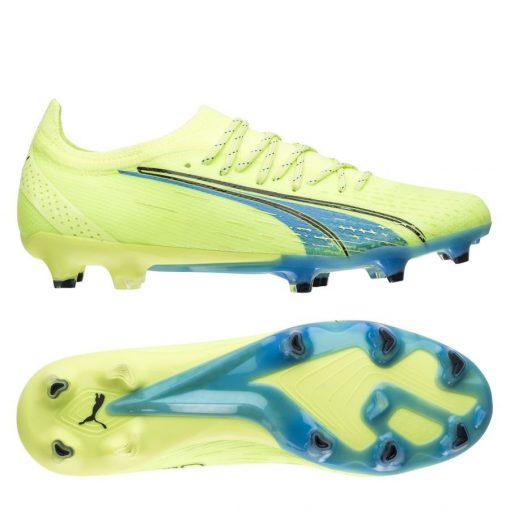 PUMA Ultra Ultieme Fg/ag Fastest - Groen/blauw/blauw - Kunstgras (Ag) / Natuurgras (Fg), maat 41