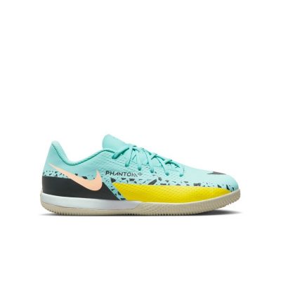 Nike Phantom Gt 2 Academy Ic Lucent - Turquoise/zwart/yellow Strike Kinderen - Indoor (Ic), maat 35½