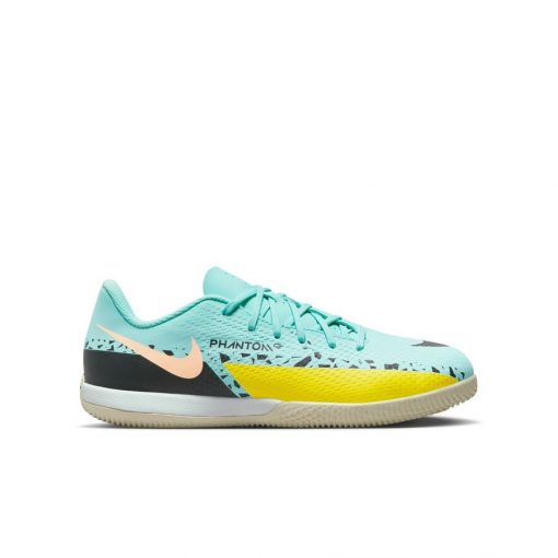 Nike Phantom Gt 2 Academy Ic Lucent - Turquoise/zwart/yellow Strike Kinderen - Indoor (Ic), maat 35½