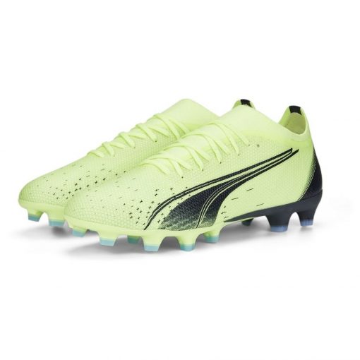 PUMA Ultra Match Fg/ag Fastest - Groen/blauw/blauw - Kunstgras (Ag) / Natuurgras (Fg), maat 42½