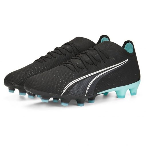 Ultra Match Fg/ag PUMA Black-PUMA White-elektro Aqua, maat 40½