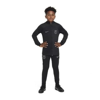 Barcelona Trainingspak Dri-fit Strike - Zwart/grijs Kinderen - Nike, maat M: 137-147 cm