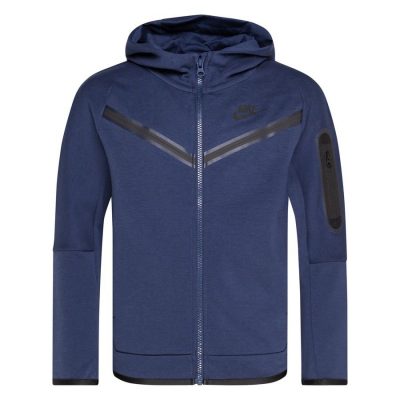 Nike Hoodie NSW Tech Fleece - Navy/Zwart Kinderen