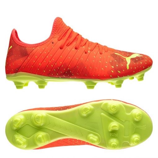 PUMA Future 4.4 Fg/ag Fearless - Rood/groen/zwart/rood - Kunstgras (Ag) / Natuurgras (Fg), maat 42½