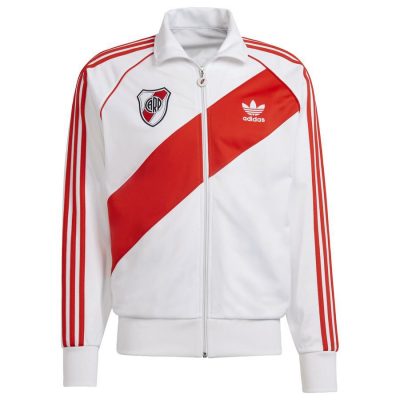 River Plate Trainingsjas 85 - Wit/rood - adidas, maat Large