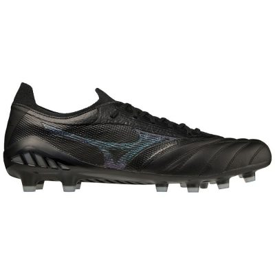 Mizuno Morelia Neo III Beta Elite FG Dark Iridium - Zwart/Iridescent/Zwart