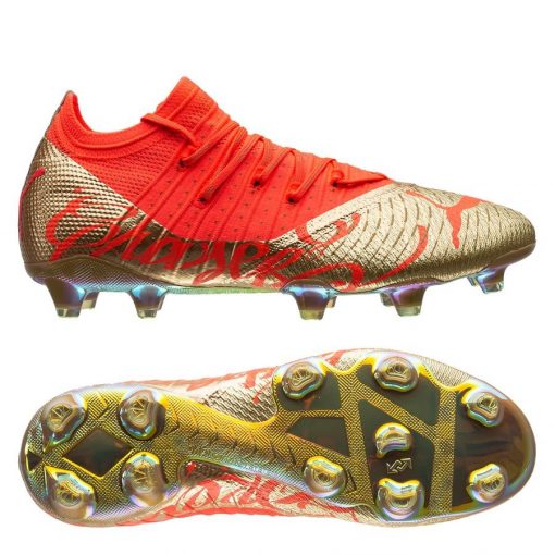 PUMA Future 1.4 Fg/ag Neymar Jr. Personal Edition Dream Chaser - Rood/goud Limited Edition - Kunstgras (Ag) / Natuurgras (Fg), maat 45