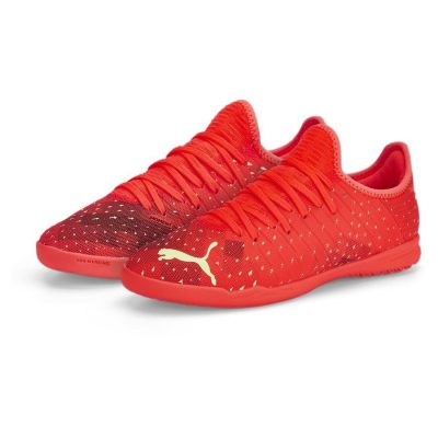 PUMA Future 4.4 It Fearless - Rood/groen/zwart/rood Kinderen - Indoor (Ic), maat 28