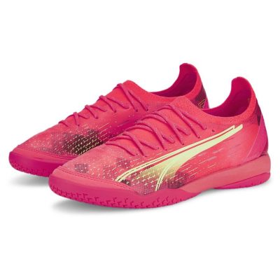 PUMA Ultra Ultimate Court It Fearless - Rood/groen/zwart - Indoor (Ic), maat 45