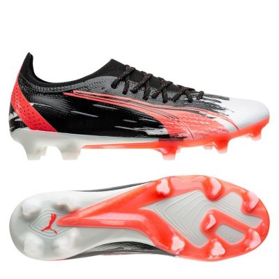 PUMA X Unisport Ultra Ultimate Fg/ag Ran Out Of Ink - Wit/rood/zwart Limited Edition - Kunstgras (Ag) / Natuurgras (Fg), maat 40½