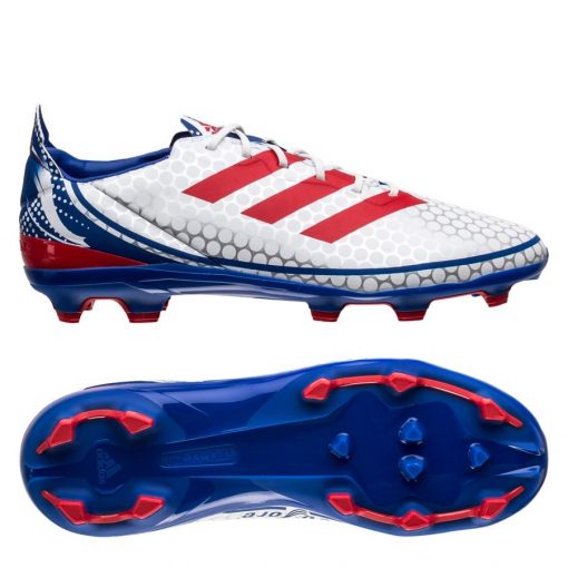 adidas Gamemode Fg/ag Iconic Footballs - Wit/rood/blauw Kinderen - Kunstgras (Ag) / Natuurgras (Fg), maat 28½