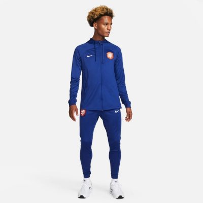 Nederland Trainingspak Dri-fit Strike Wk 2022 - Navy/wit - Nike, maat Medium