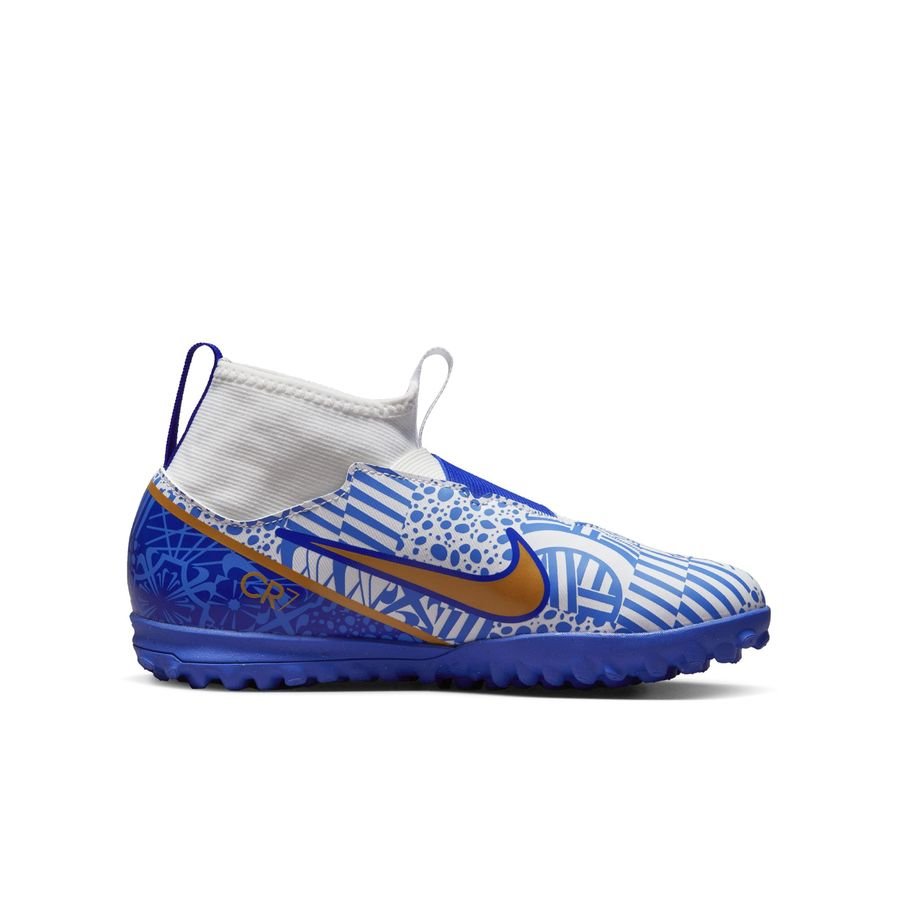 Nike Air Zoom Mercurial Superfly 9 Academy Tf Cr7 Personal Edition Wit koper blauw Kids Turf Tf maat 38 De Voetbalschoenen Expert